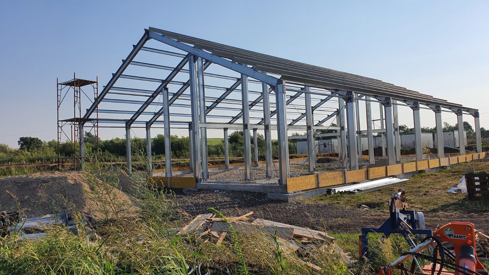 Construcția halei BiodariantyFarm