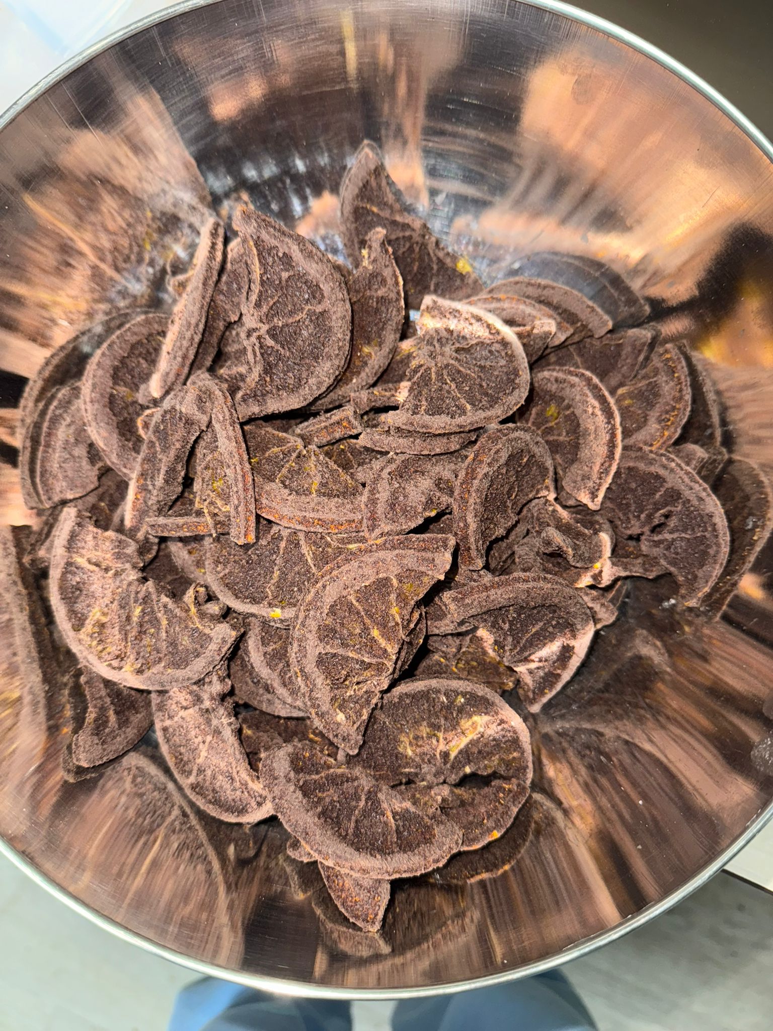 Portocale în ciocolată albă